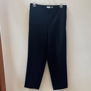 Vince Women’s Elegant Black Pants with velvet tuxedo stripe